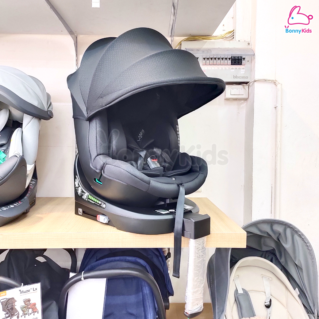 CAMERA (คาเมร่า) คาร์ซีท i-SAFIA มาตรฐานใหม่ i-Size หมุน 360องศา ล็อคข้างได้ ปรับเอนนอนได้ในมือเดียว พร้อม LEG SUPPORT