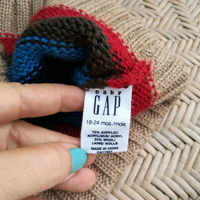 หมวกไหมพรมหางยาว GAP น่ารักมากกก