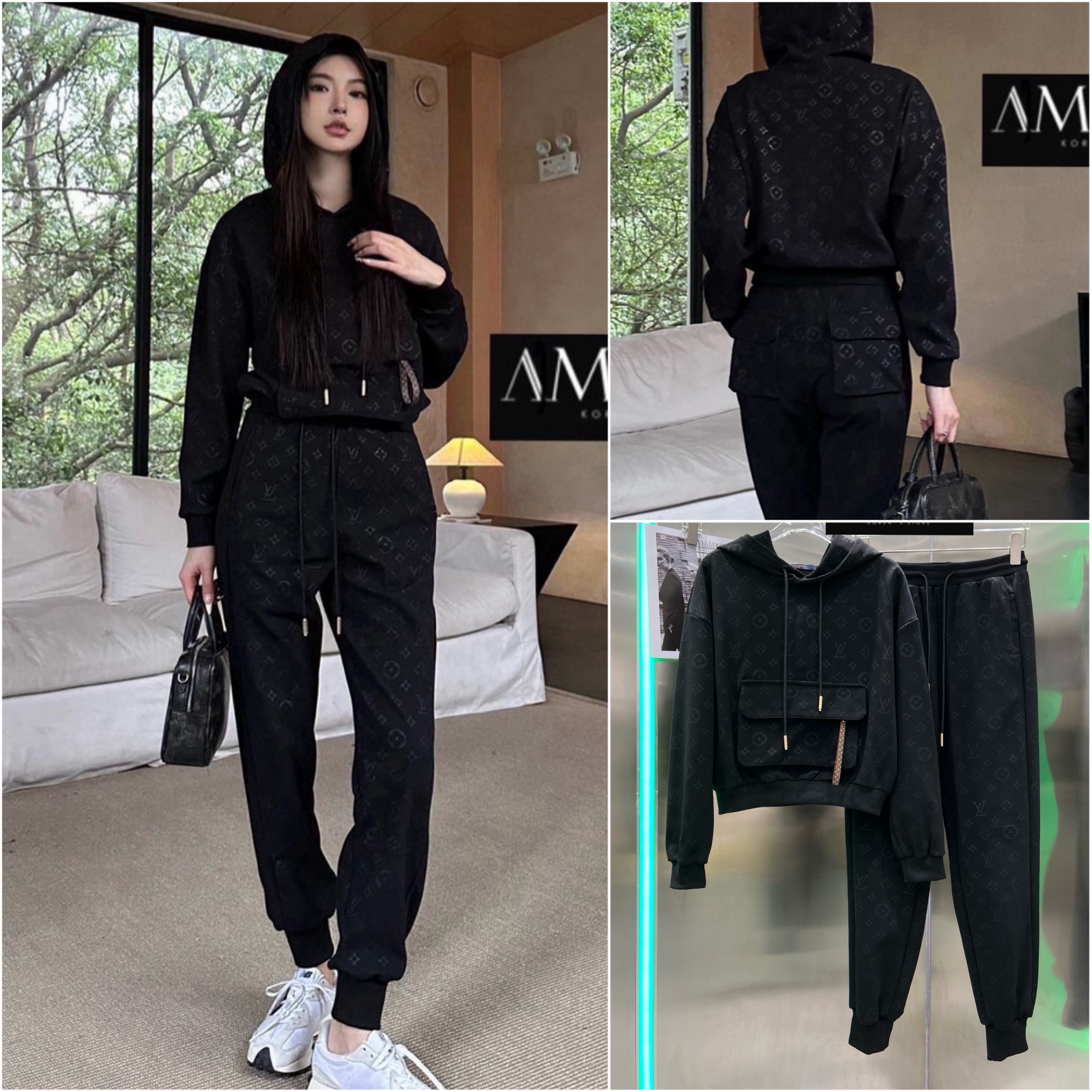 SET JACKET LV งาน Hiend เนื้อผ้าดีม๊าก ผ้าใส่สบายมาก : สินค้าคุณภาพ (พร้อมส่ง)