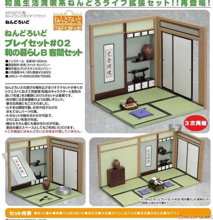 [เปิดจอง] Nendoroid Play Set #02 Japanese Life Set B - Guestroom Set