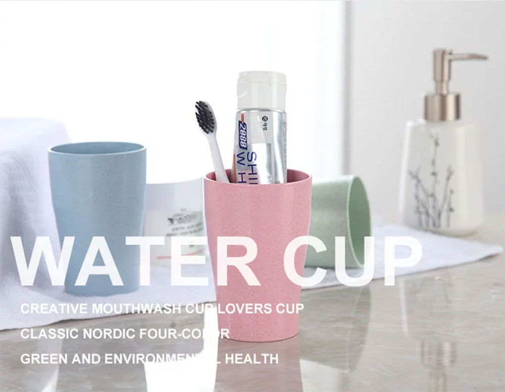 แก้วน้ำเด็ก แก้วน้ำจากฟางข้าวสาลี BPA-Free ปลอดสารพิษ เป็นมิตรต่อสิ่งแวดล้อม