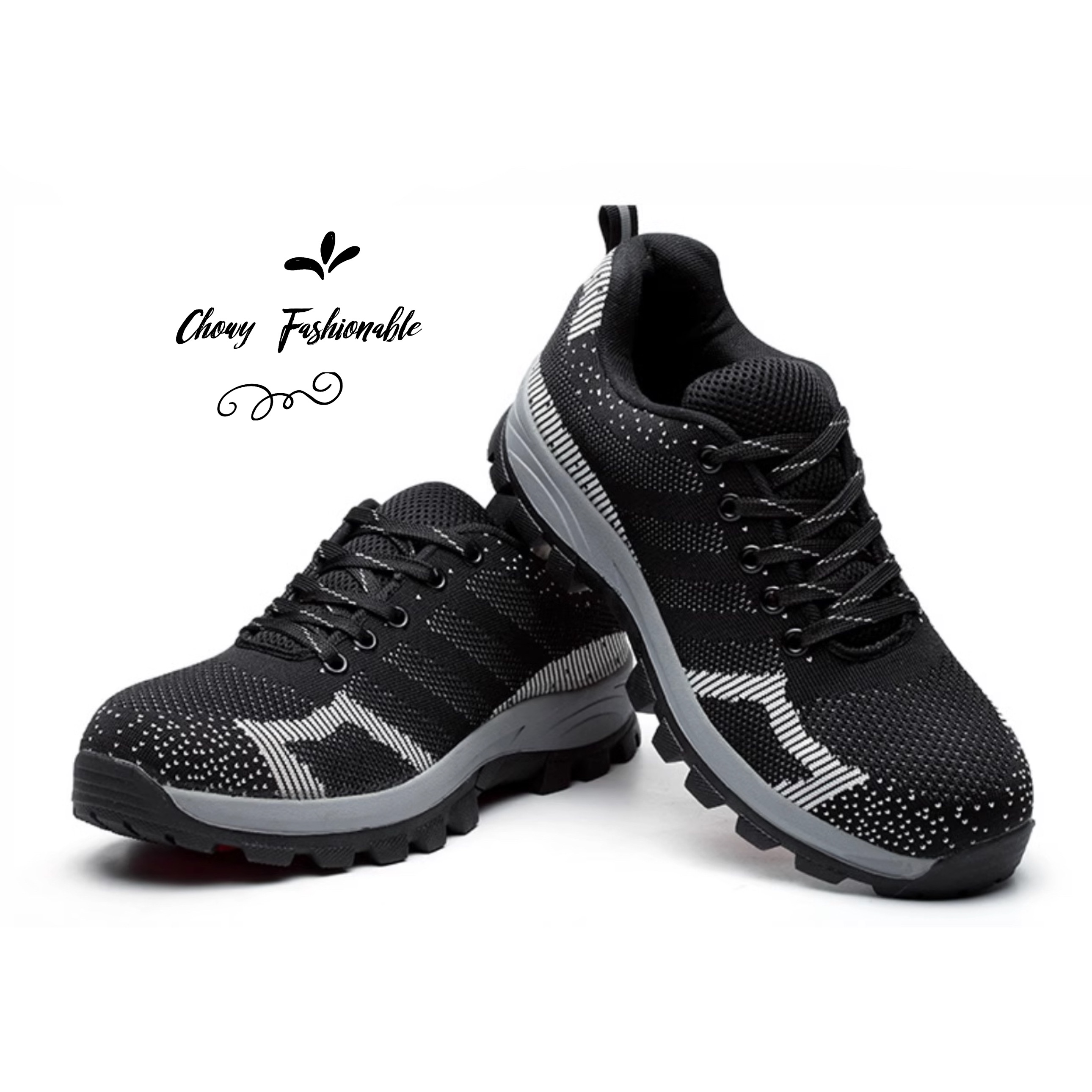 รองเท้าเซฟตี้แฟชั่น 43-46 Safety Shoes ผ้าใบเซฟตี้ รองเท้านิรภัย หัวเหล็ก ป้องกันไฟดูด และตะปู KR1199