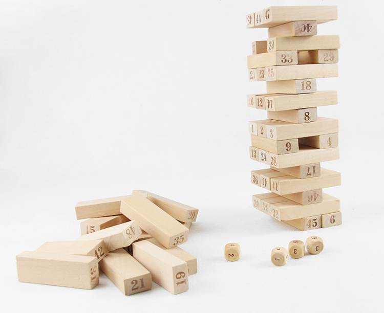 ของเล่นไม้ เกมถอดแท่งไม้ ของเล่นตึกถล่ม Uno Stacko อูโน่ สแตกเกอร์