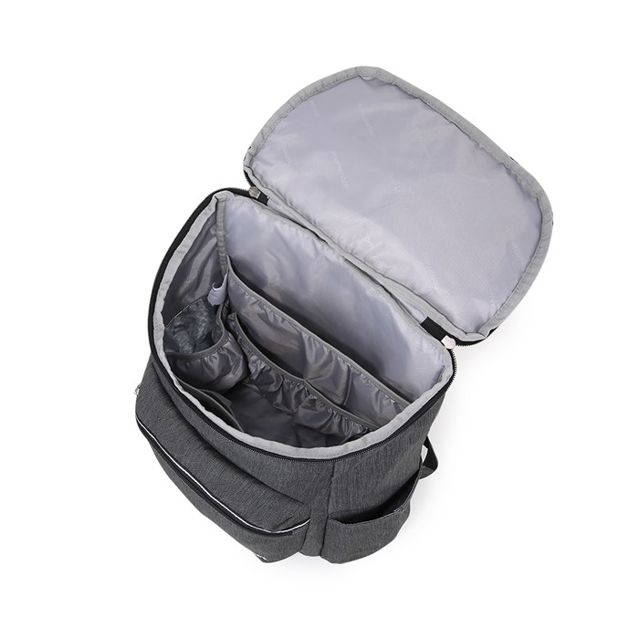 mommore กระเป๋าคุณแม่ กระเป๋าสัมภาระคุณแม่ กระเป๋าแม่ลูกอ่อน กันน้ำ พร้อมแผ่นรองเปลี่ยนผ้าอ้อม จุมาก น้ำหนักเบา เหมาะสำหรับเดินทาง (Dark Grey)