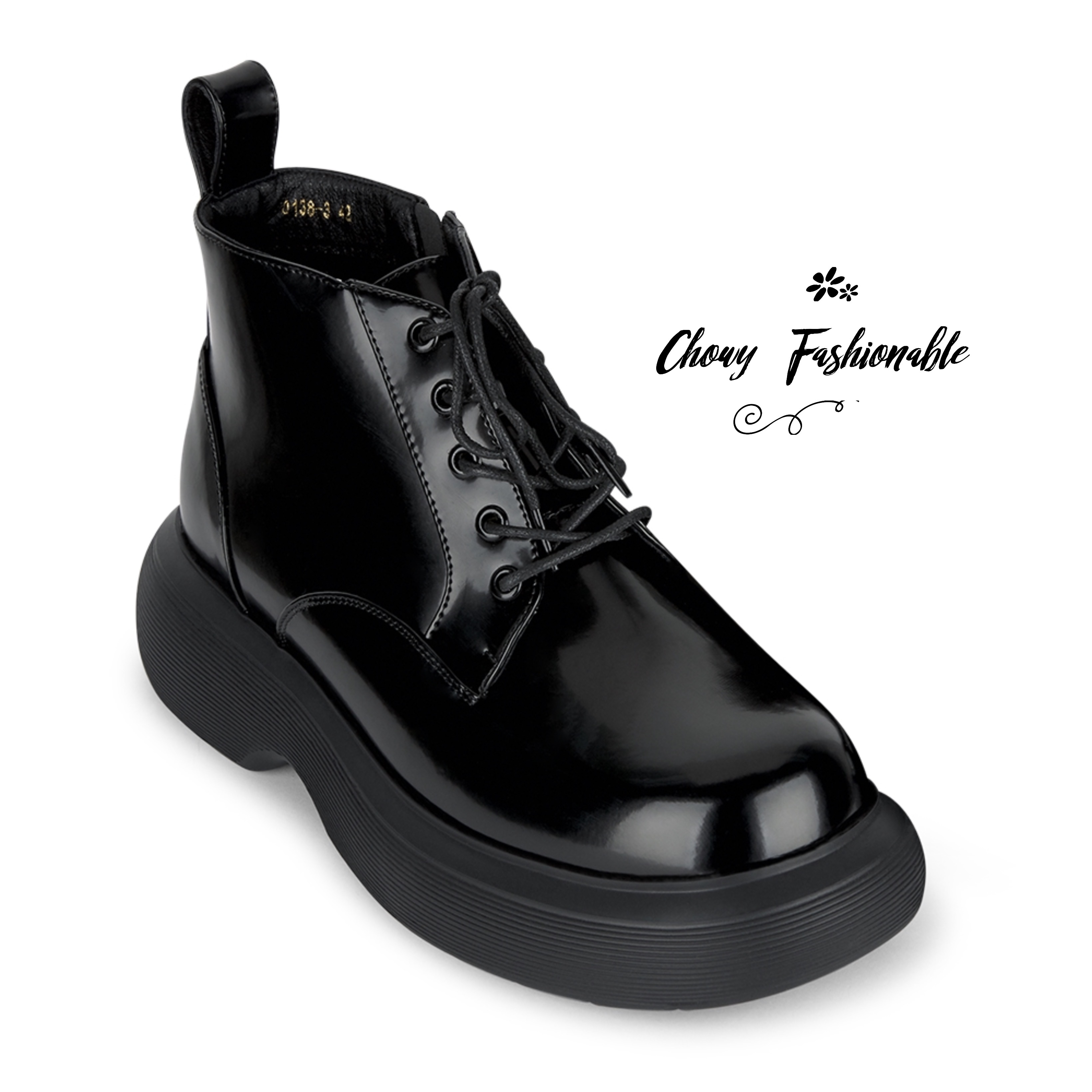 รองเท้าบู้ทไซส์ใหญ่ 40EU 25cm บูทผูกเชือกไซส์ใหญ่ บูทคอสเพย์ Boot Cosplay KR1141