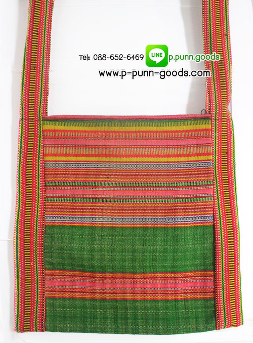 กระเป๋าย่ามผ้าทอชาวเขา - size M