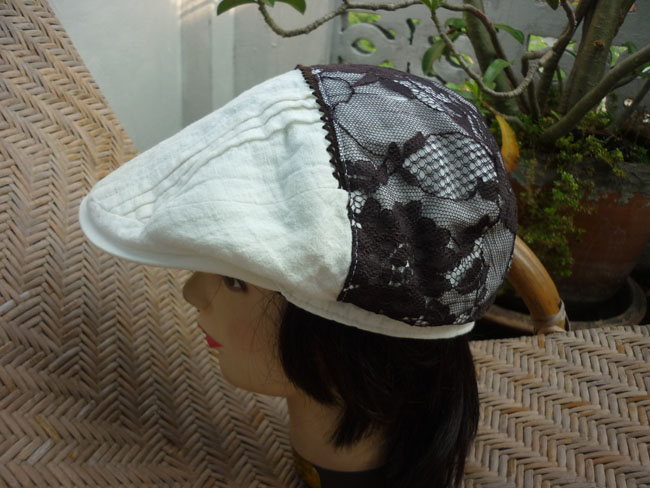 หมวกติงลี่ผ้าลูกไม้ สวยสุดเกร๋ Made in JAPAN