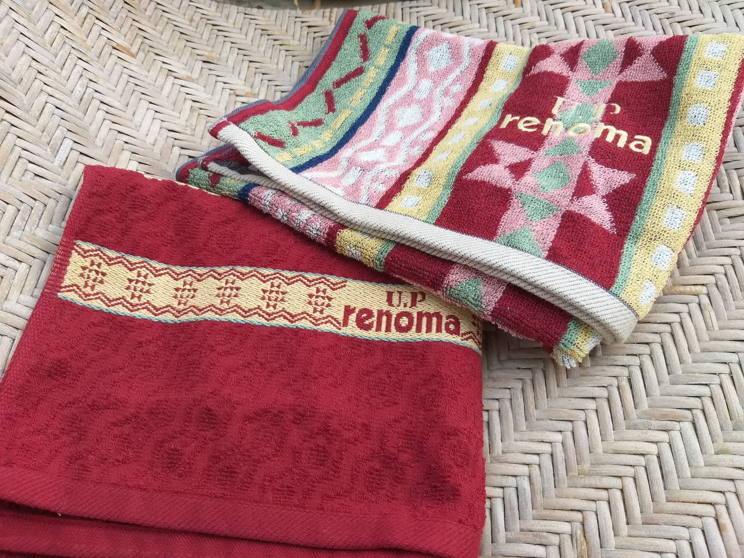 ผ้าขนหนูเช็ดหน้า เช็ดผม renoma มี 2 สี