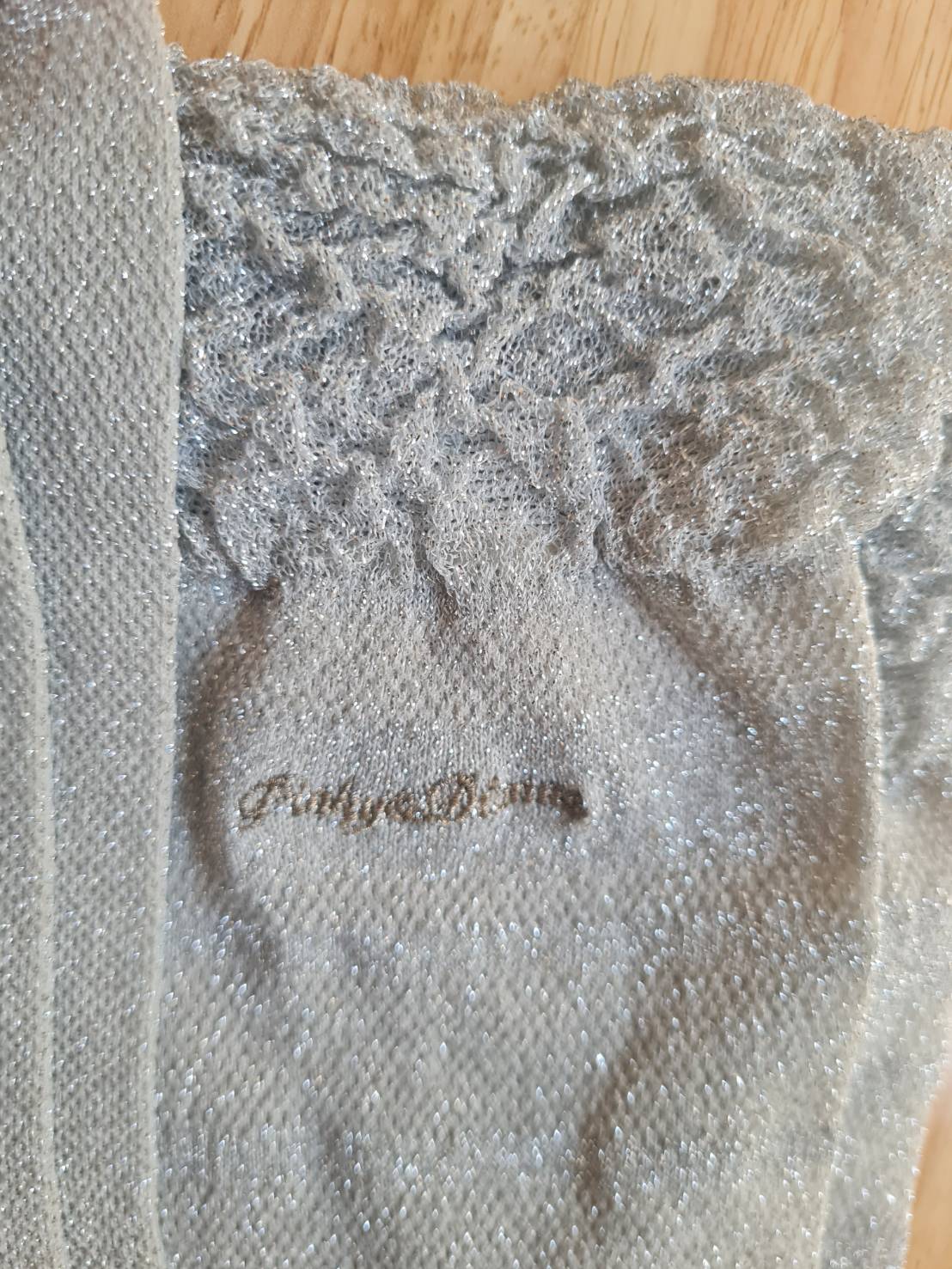 ถุงเท้าแฟชั่น เนื้อดีมาก สีเทากลิตเตอร์