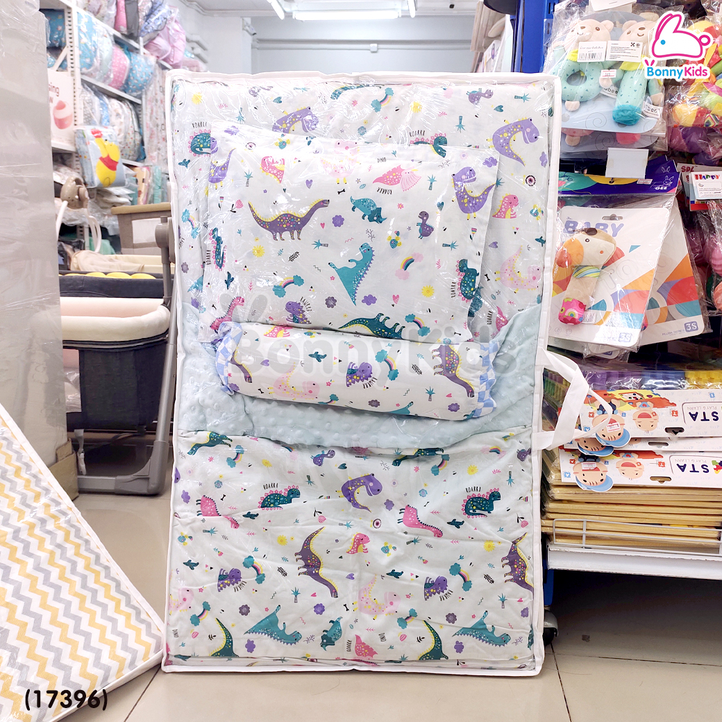 (17396) D2Kids (ดีทูคิดส์) เบาะเด็กอ่อนพรีเมี่ยม รุ่น Summer ระบายอากาศ ป้องกันไรฝุ่นและแอนตี้แบคทีเรีย (เซ็ต 4 ชิ้น)