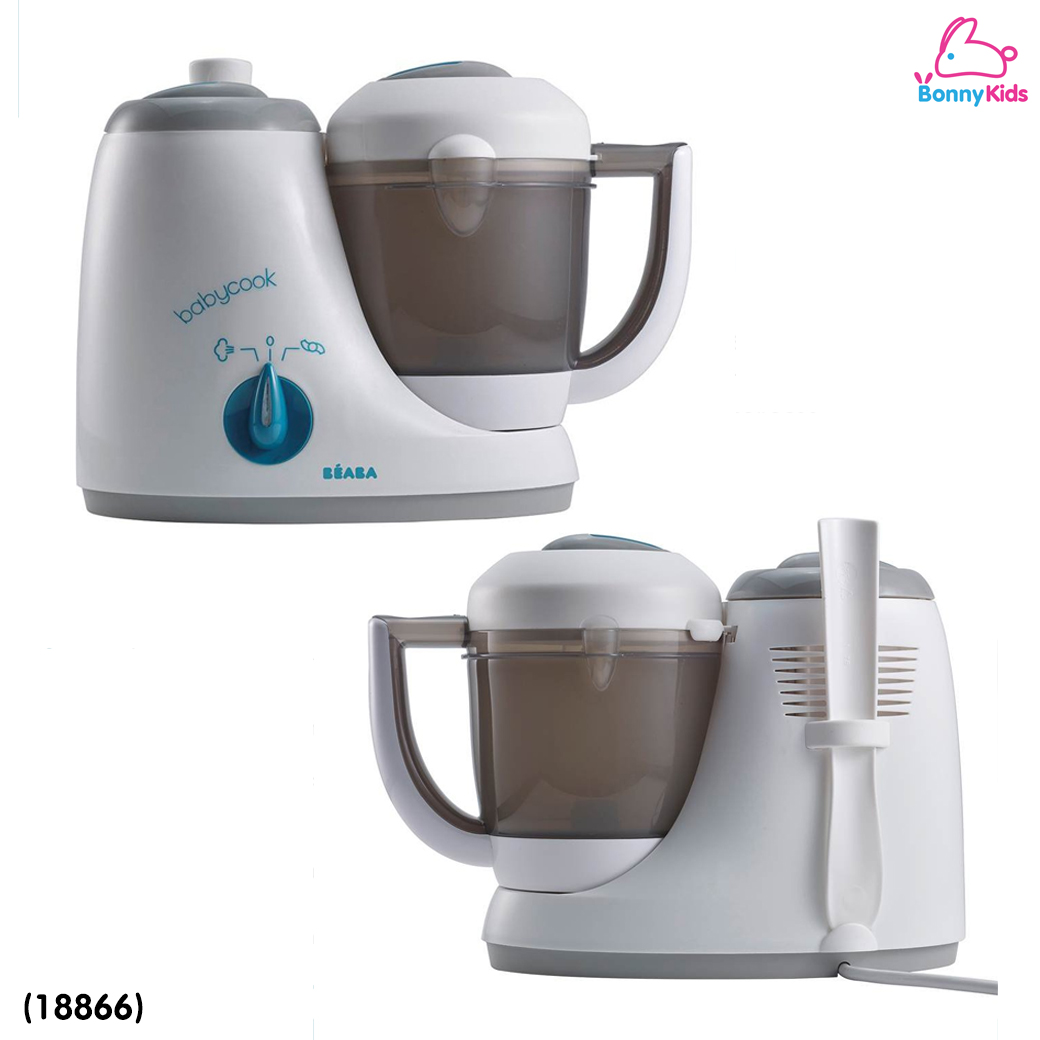 (18866) Beaba (เบียบา) Babycook® Original เครื่องนึ่งปั่นอาหาร 4 in 1 เครื่องเดียว นึ่ง ปั่น อุ่น ละลายน้ำแข็ง