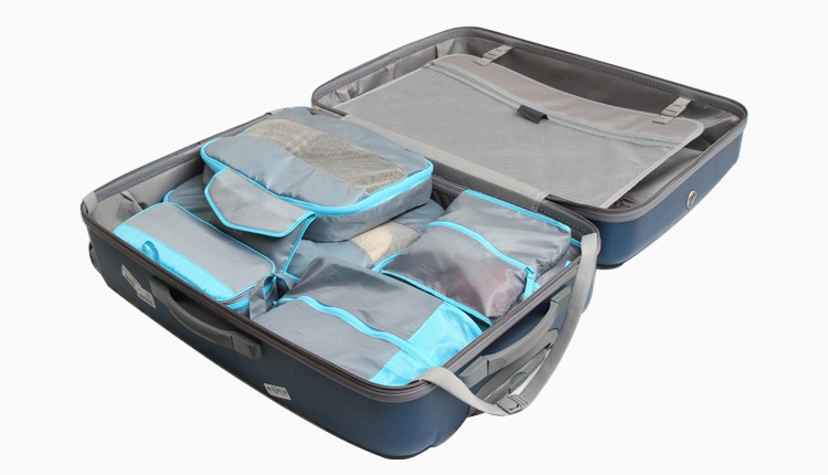 กระเป๋าจัดระเบียบเดินทาง กระเป๋าจัดระเบียบเสื้อผ้า 7 ใบ จัดกระเป๋าเดินทาง ท่องเที่ยว ใส่เสื้อผ้า อุปกรณ์ไอที อุปกรณ์ห้องน้ำ ชุดชั้นใน กางเกงใน รองเท้า และถุงอเนกประสงค์ 2 ใบ