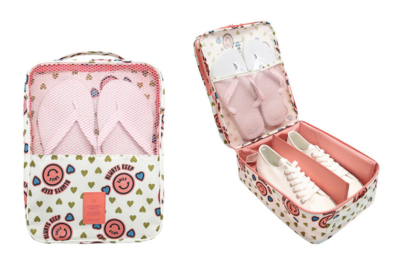 DINIWELL กระเป๋าใส่รองเท้าสำหรับเดินทาง หรือเล่นกีฬา ผลิตจากโพลีเอสเตอร์คุณภาพดี กันน้ำ มี 5 สี 5 ลายให้เลือก