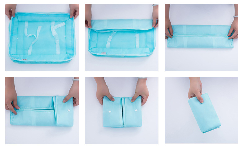 Travel Season กระเป๋าจัดระเบียบเดินทาง 8 ชิ้น สุดคุ้ม จัดกระเป๋าเดินทาง ท่องเที่ยว ใส่เสื้อผ้า ชุดชั้นใน รองเท้า พกพาสะดวก มีให้เลือกถึง 11 ลายสวยงาม