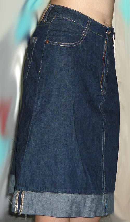 กระโปรงยีนส์ตัวยาวแบรนด์ดัง CHEVIGNON 27-37-21.5