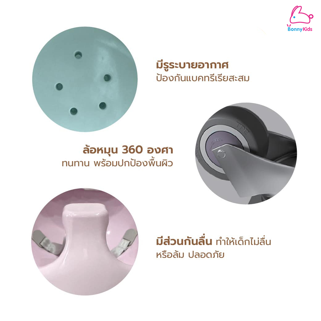 Three Bear (ทรีแบร์) เก้าอี้หัดนั่งอเนกประสงค์ 6in1 (สำหรับเด็ก 3 เดือนขึ้นไป)
