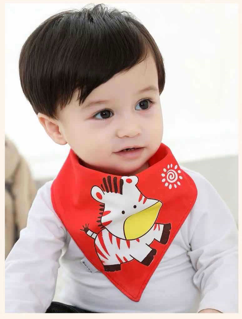 (ยกแพ็ค) ผ้ากันเปื้อนเด็กอ่อน ผ้าซับน้ำลายเด็ก สามเหลี่ยมสุด Cute หนา 3 Layer กันน้ำได้+ผ้าฝ้ายแท้