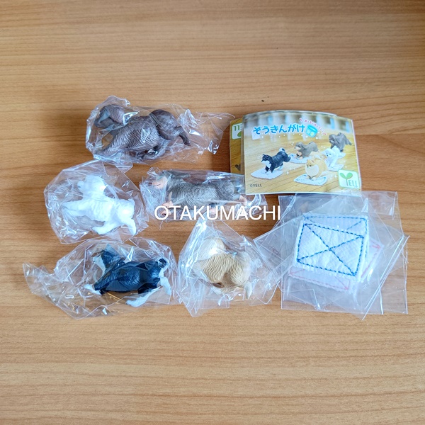 กาชาปองฟิกเกอร์น้องหมาถูพื้น V2