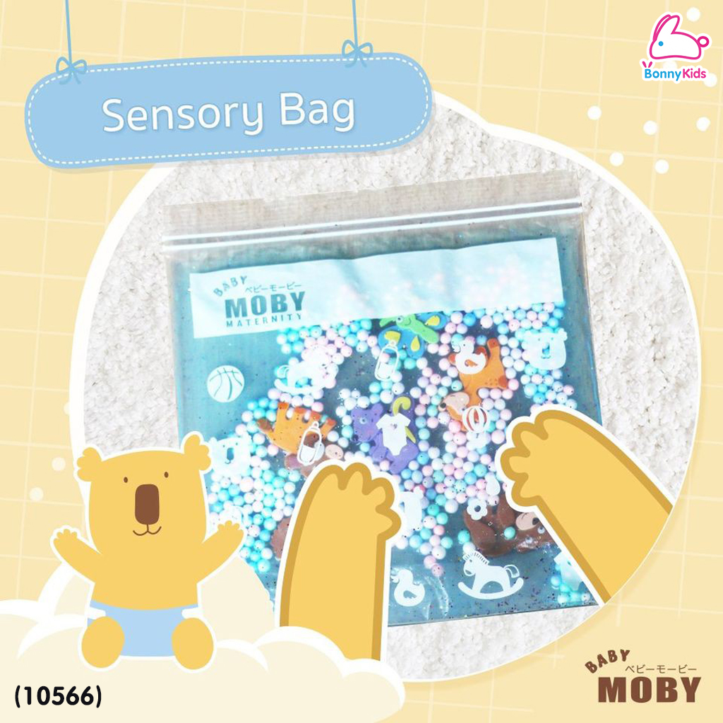 (10566) Baby Moby (เบบี้โมบี้) Baby Zipper Bags ถุงซิปล็อค อเนกประสงค์ Size L (24 ถุง)