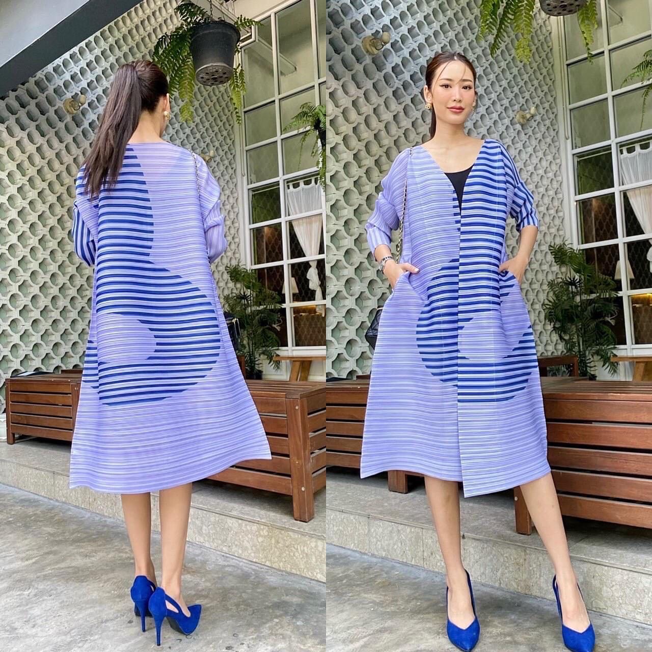 เบรเซอร์ตัวยาว อัดพลีท 100% เนื้อเดียวกับงาน Brand งานเกาหลีแท้ 🇰🇷 ใส่สบาย สินค้าคุณภาพ (พร้อมส่ง)