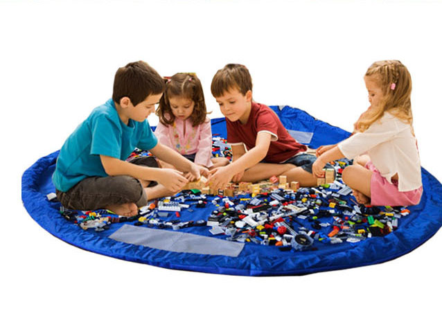 ที่เก็บของเล่นเด็ก ถุงเก็บของเล่น แผ่นรองนั่งเล่น 2 in 1 Toys Fast Pouch Pad ขนาด 150 ซม.