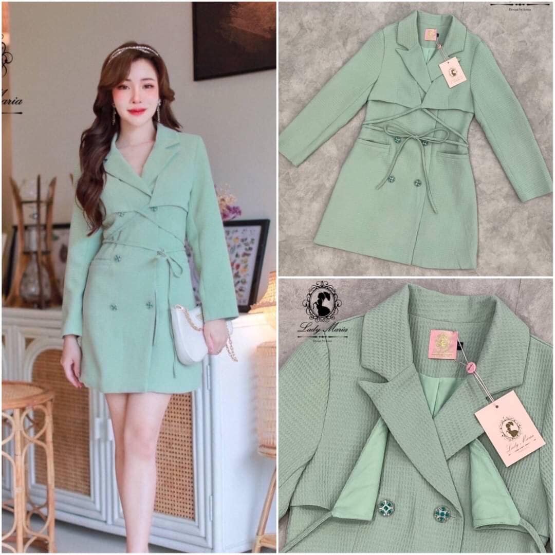 มินิเดรสสีเขียวพาสเทล ทรงสูตร แขนยาว กระดุมหน้า ดีเทลน่ารักๆ เรียบหรูดูแพงสุดๆ กระเป๋าที่ใช้งานได้จริง ทั้ง2ข้าง มี:ซับในอย่างดี สินค้าคุณภาพ (พร้อมส่ง)