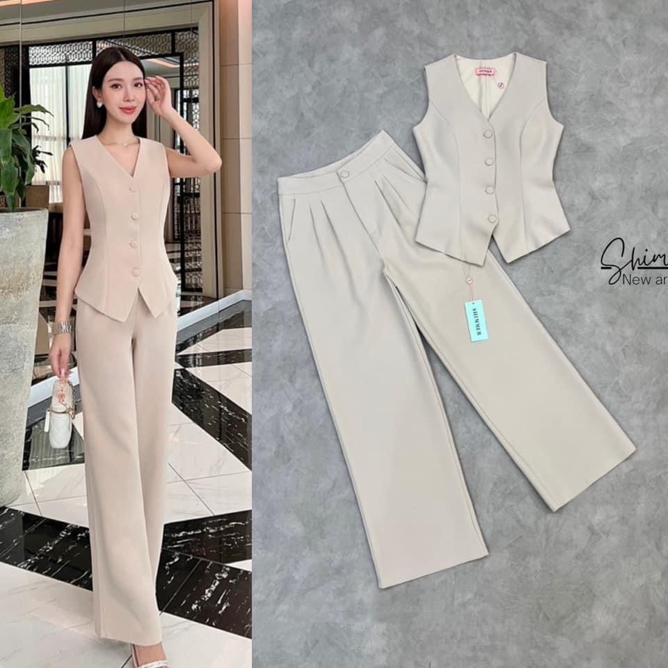 เซตกางเกงเนื้อผ้าชาร์ลอตต์ผิวละเอียด แพทเทิร์นสวยเข้ารูป : สินค้าคุณภาพ (พร้อมส่ง)