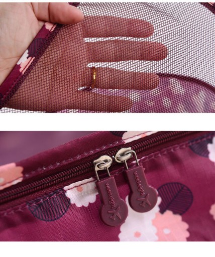 กระเป๋าจัดระเบียบเดินทาง กระเป๋าจัดระเบียบเสื้อผ้า 6 ใบ จัดกระเป๋าเดินทาง กันน้ำ ใส่เสื้อผ้า ชุดชั้นใน เครื่องสำอาง มี 5 สีให้เลือก