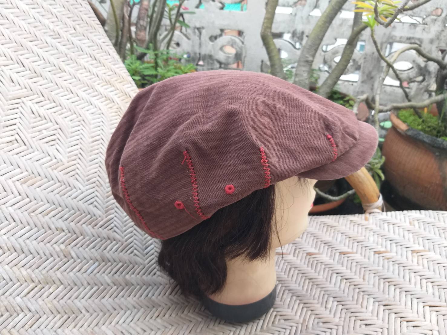 หมวกติงลี่ flat cap ผ้าหมวกสวย ดีไซนืเก๋ เท่ๆ เลย