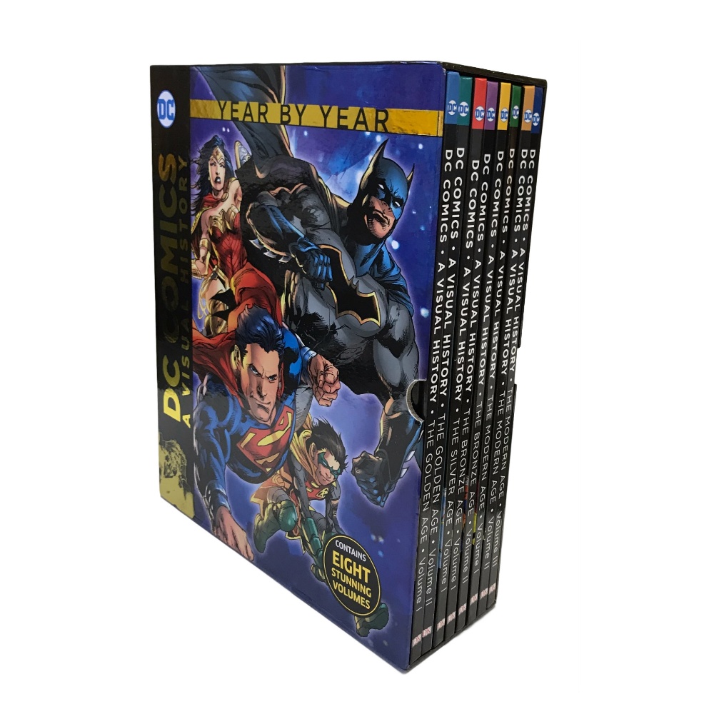 DC Comics : A Visual History Collection : Year by Year : 8 Stunning Volume เซตหนังสือ ดีซี ซุปเปอร์ฮีโร่ 8 เล่ม