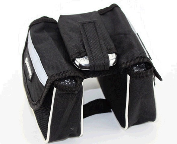 กระเป๋ากันน้ำแขวนเฟรมจักรยาน มีแถบสะท้อนแสง มี 3 สี ดำ, แดง, น้ำเงิน จำนวนจำกัด