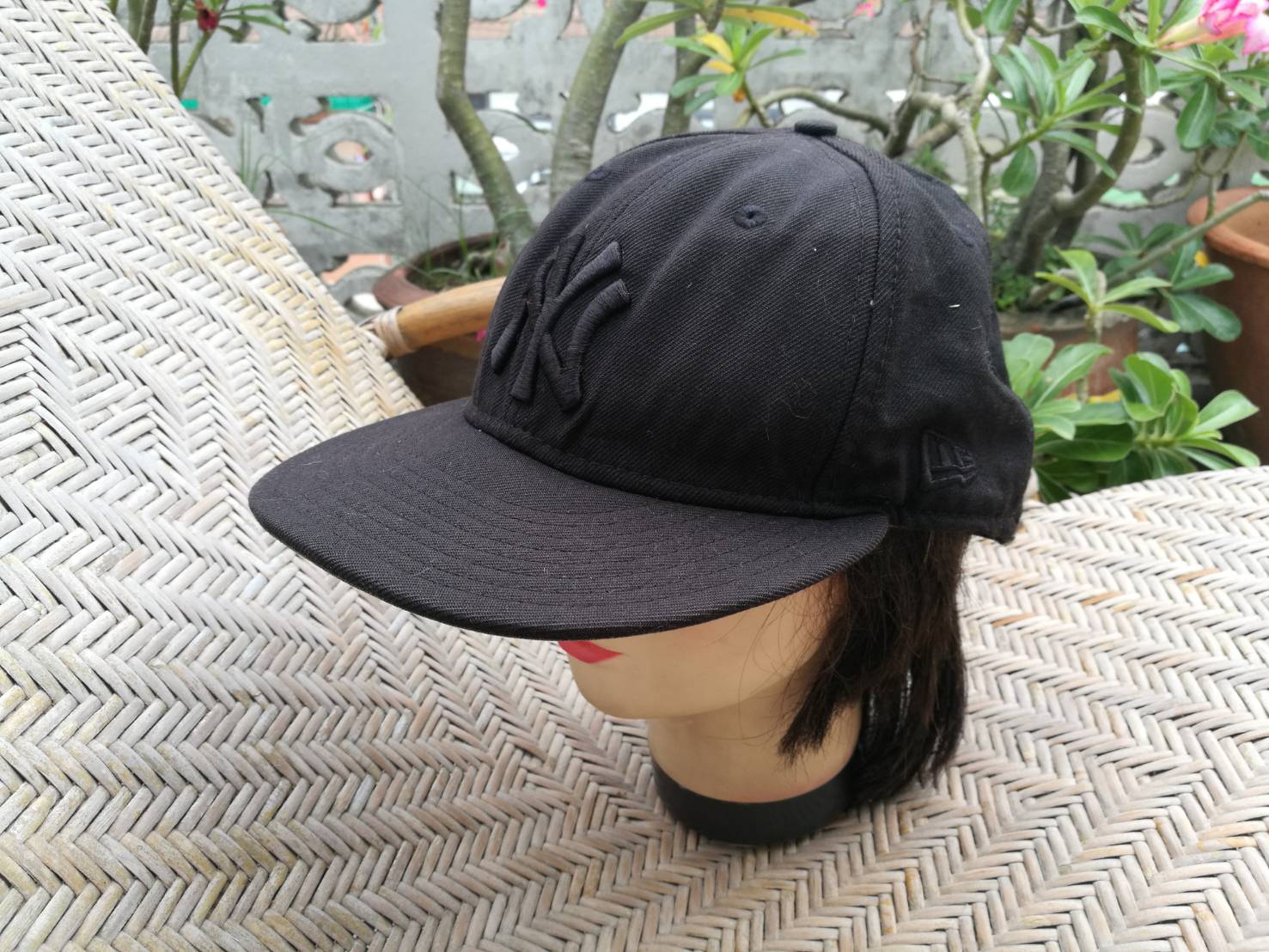 หมวกแก๊ปสีดำ NY NEW ERA ไซด์ใหญ่ 62cm