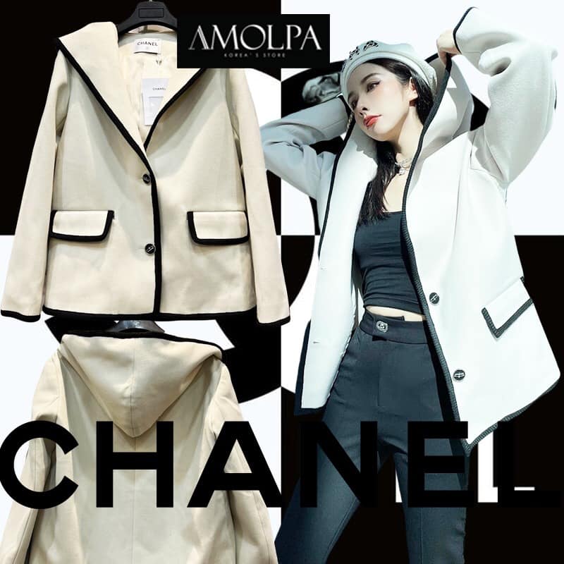 เสื้อโค้ช CC งาน HIEND เป็นเสื้อคลุมตัวสั้น ตัดขอบ ด้วยสีดำ ด้านในมีซับในอย่างดี ใส่ ดู หรูหรา ไฮโซมาก รุ่นนี้อยู่ทรง สวยงามมากค่ะ . : สินค้าคุณภาพ (พร้อมส่ง) . .