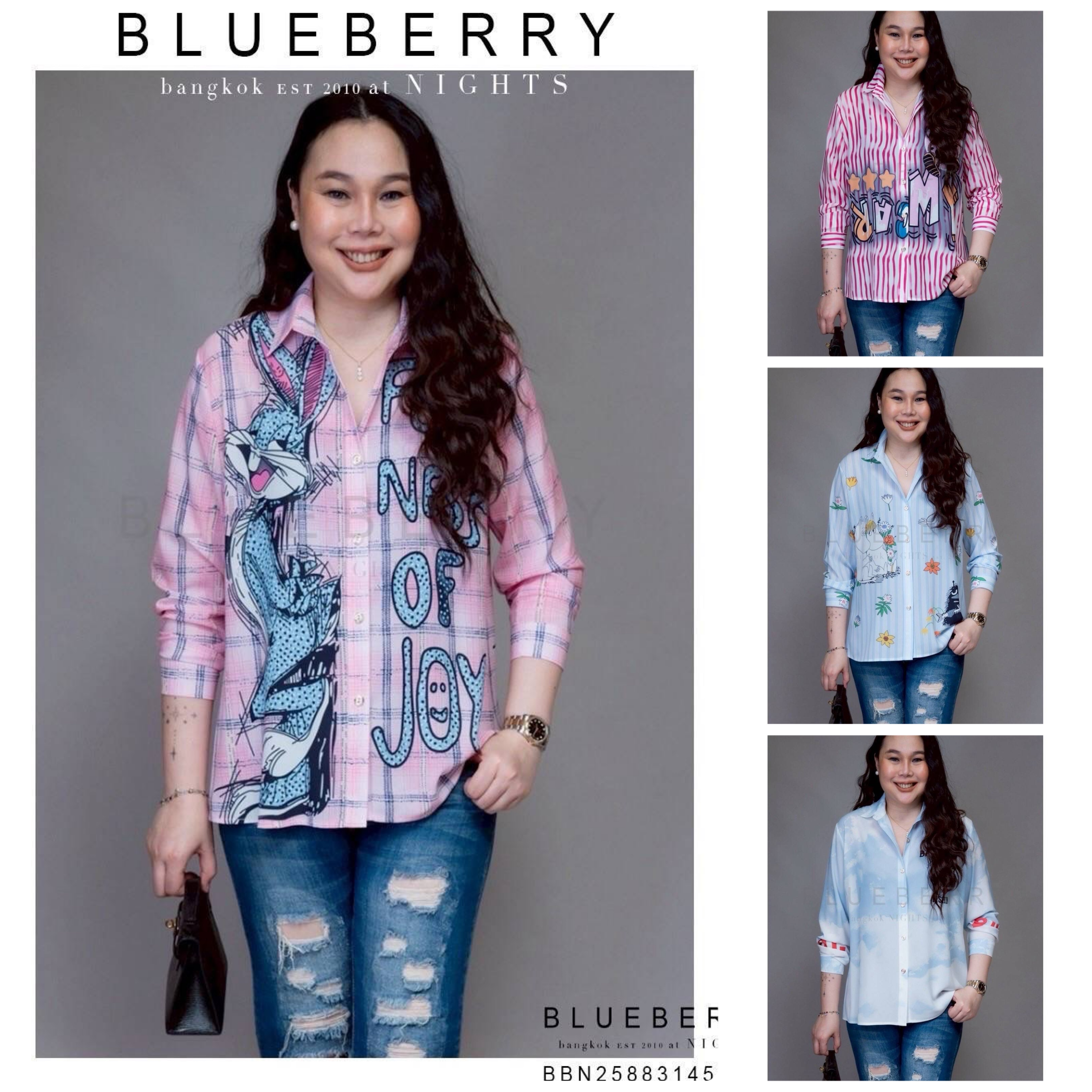 เสื้อเชิ้ต พรีเมียมทรงคลาสสิคตลอดกาลเชิ้ตแขนยาว พิมพ์ลายแบรนด์เนมไฮคลาส ใส่สบาย : สินค้าคุณภาพ (พร้อมส่ง)