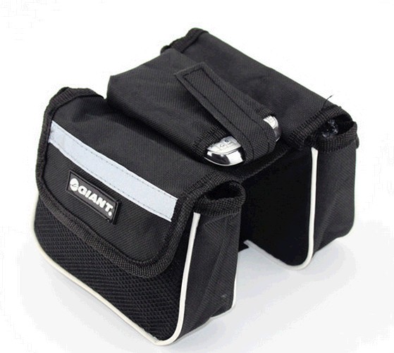 กระเป๋ากันน้ำแขวนเฟรมจักรยาน มีแถบสะท้อนแสง มี 3 สี ดำ, แดง, น้ำเงิน จำนวนจำกัด