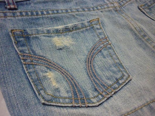 กระโปรงยีนส์ฟอกซีด เซอร์ๆ น่ารักเซ็กซี่ 32-34-9.5