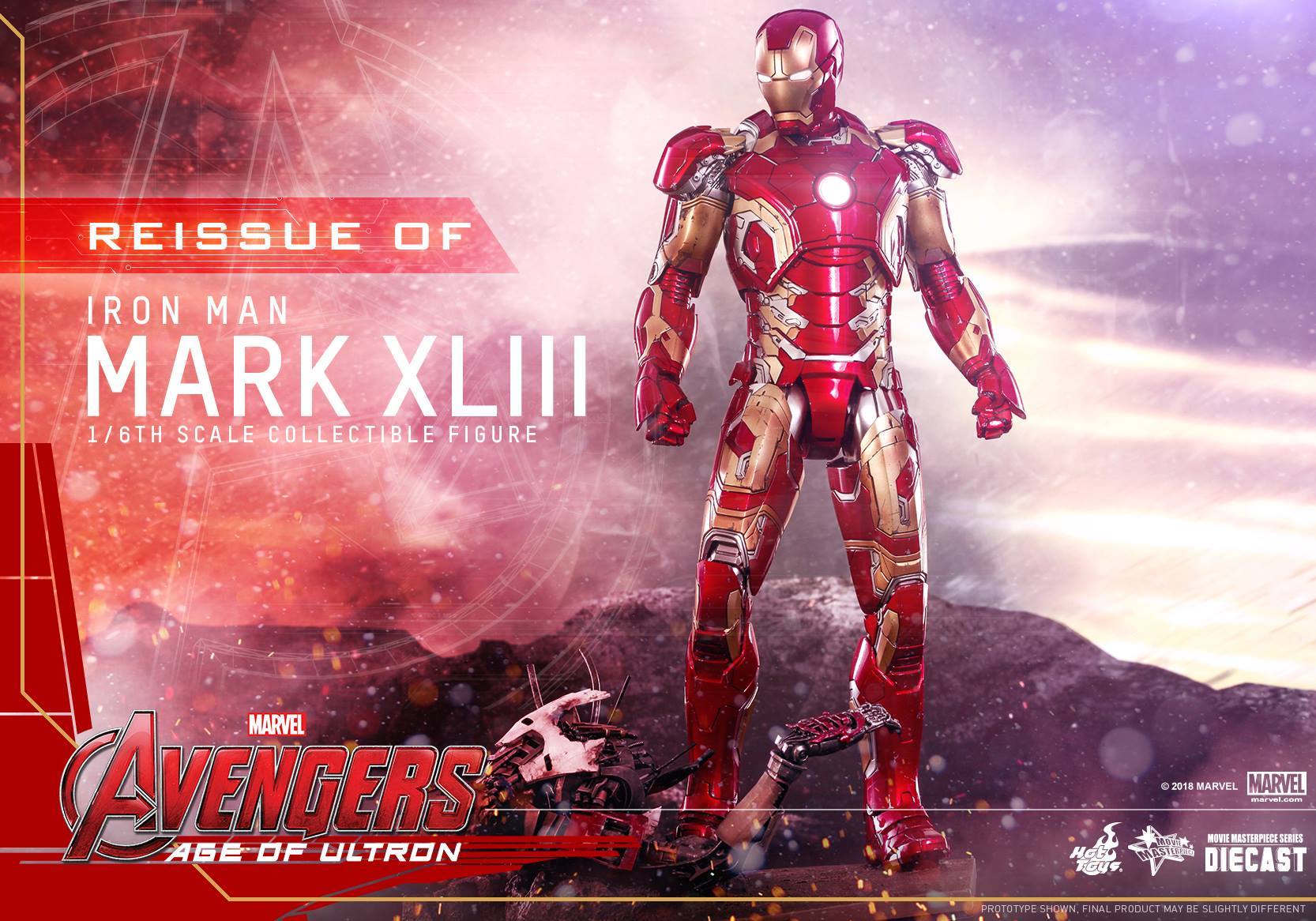-เปิดจอง Iron Man MK43: Avengers Age of Ultron (Diecast) 1/6 Scale by Hot Toys