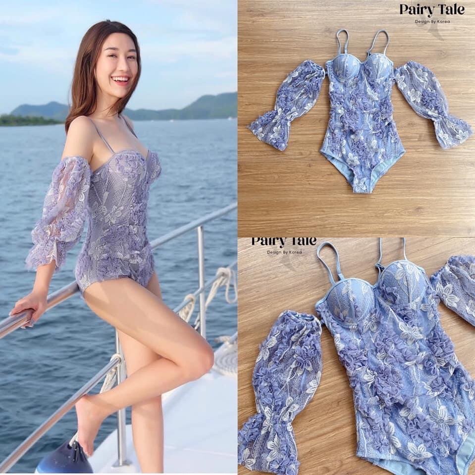 ชุดว่ายน้ำพร้อมเสริฟแล้วววค่าาา ชุดที่สวยหรูดูแพงง มีความน่ารักกสไตล์เกาหลีมากๆ ตัวชุดเป็นดอกไม้3D. แขน สามารถถอดได้ : สินค้าคุณภาพ .พร้อมส่ง