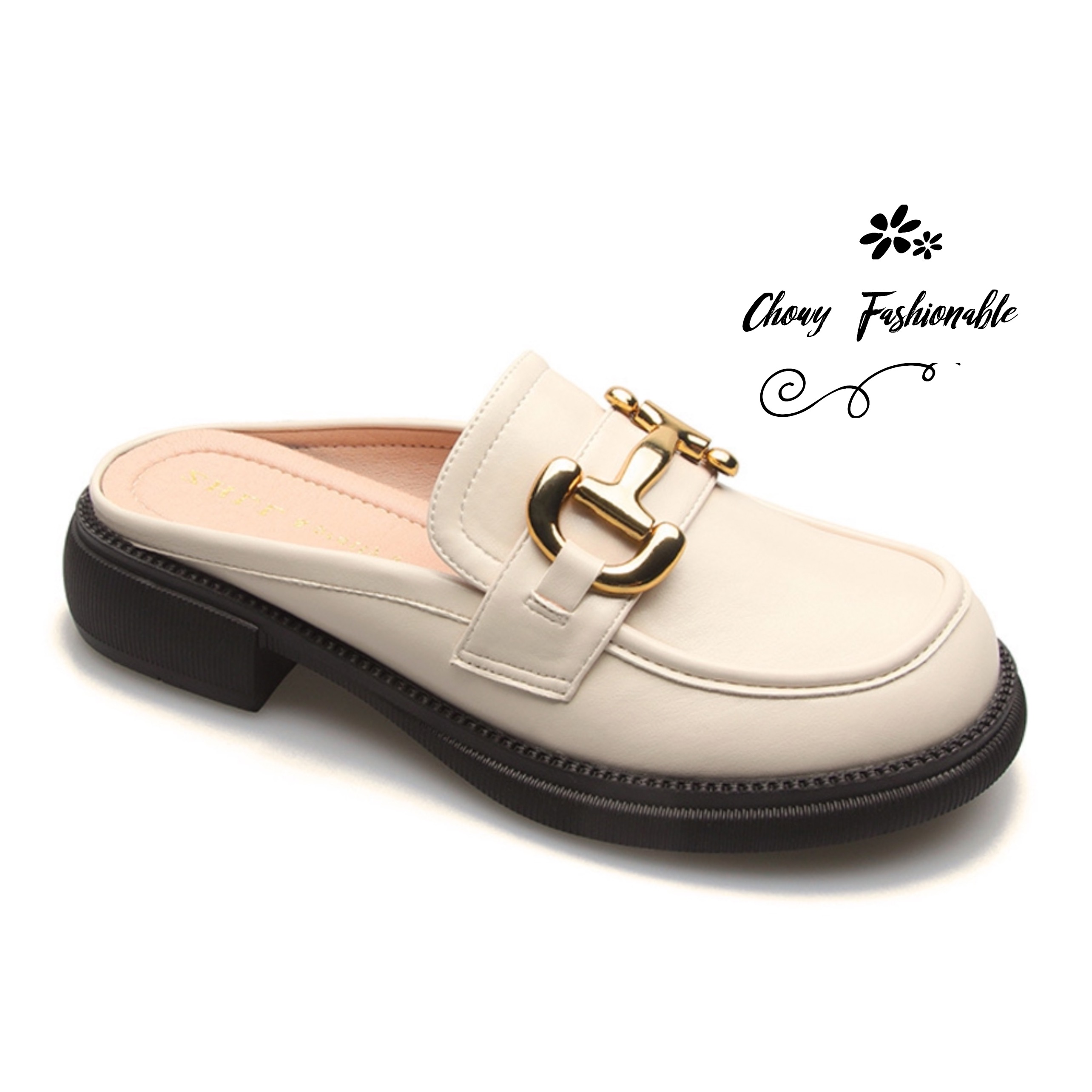 รองเท้าไซส์ใหญ่ 42 EU แตะสวมครึ่งท่อน แตะปิดหัว แตะไซส์ใหญ่ หนังแท้ KR1123