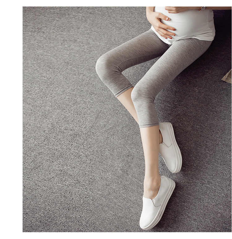 กางเกงเลคกิ้งคนท้อง กางเกงคนท้อง ขาสามส่วน เนื้อผ้านิ่มเด้ง ใส่สบาย