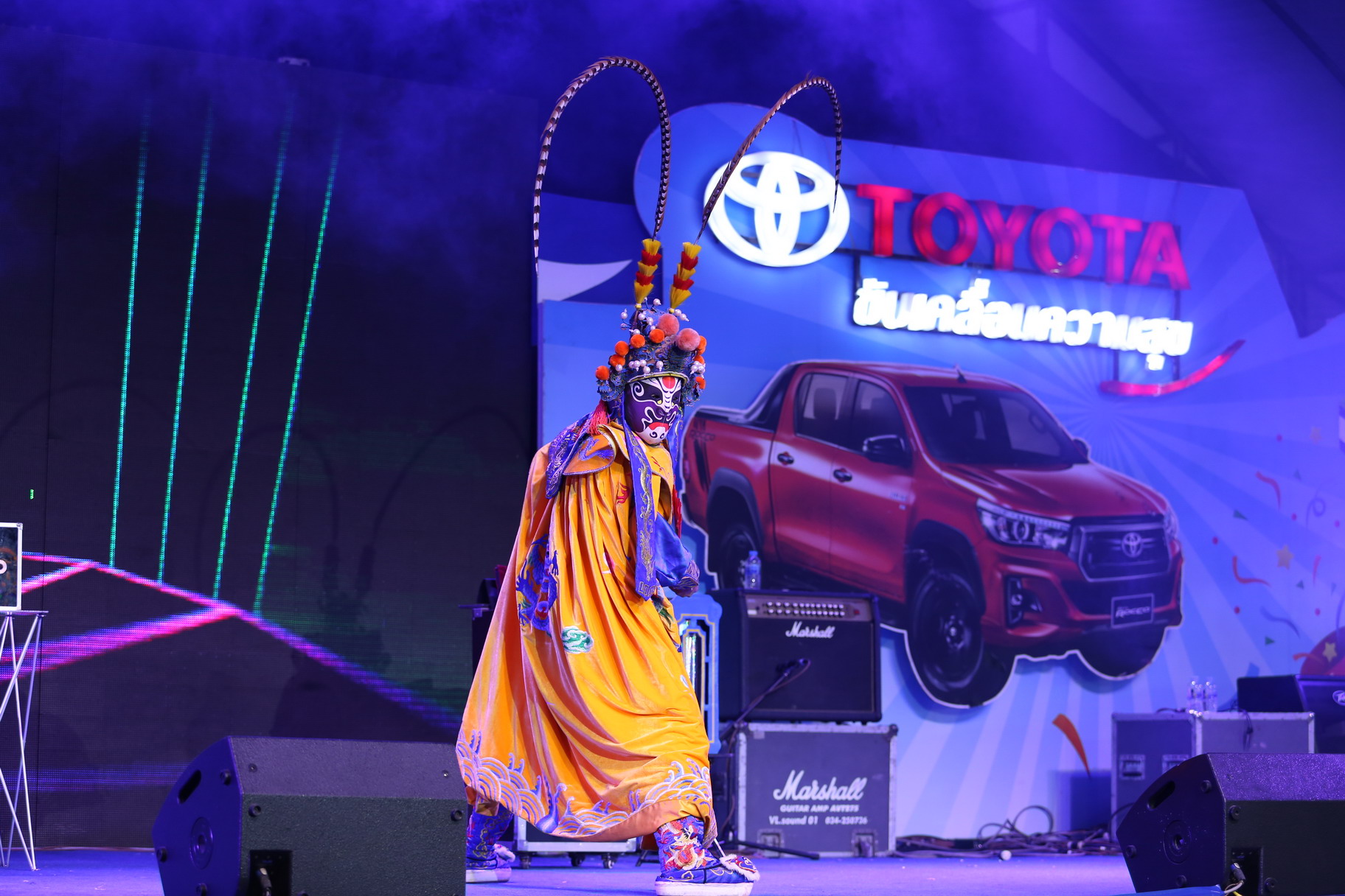 มายากลเปลี่ยนหน้า โชว์เปลี่ยนหน้า งิ้วเปลี่ยนหน้า เปลี่ยนหน้ากากจีน "งาน TOYOTA BIG DAY" 02/02/2562