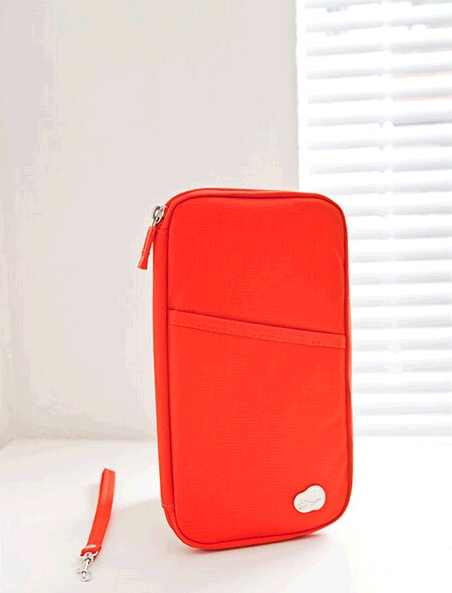 กระเป๋าใส่พาสปอร์ต กระเป๋าใส่หนังสือเดินทาง อเนกประสงค์ มีสายคล้องมือ ใส่เอกสารได้เยอะ พกพาสะดวก กันน้ำ คุณภาพดี