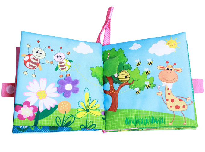 หนังสือผ้า หนังสือภาพสำหรับเด็กเล็ก Learning with Nature by Jollybaby