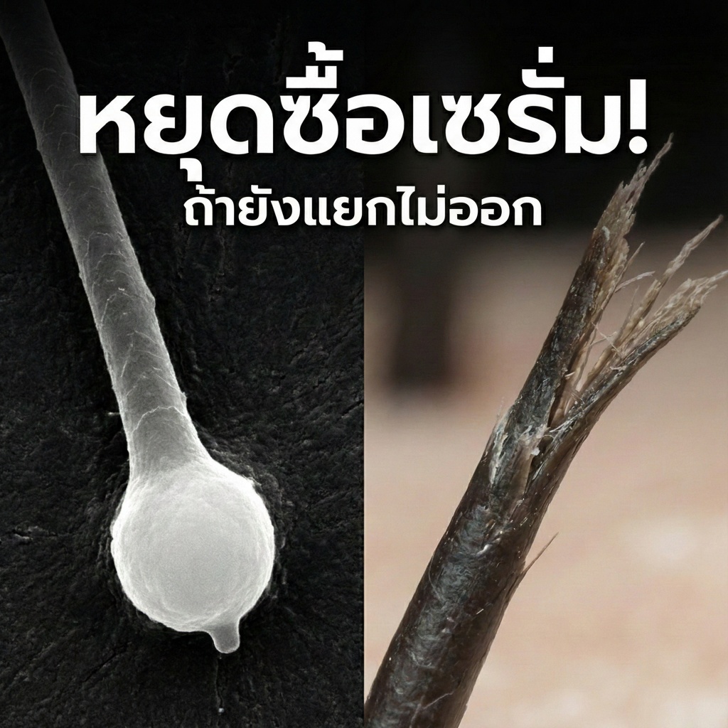 ผมร่วง vs ผมขาด ดูยังไง