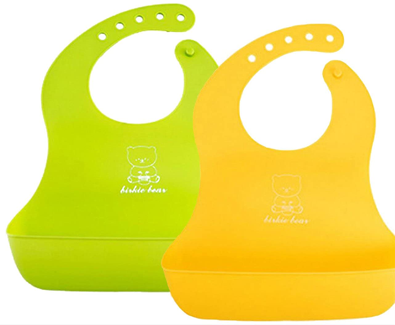 ผ้ากันเปื้อนเด็ก 1-3 ปี ผ้ากันเปื้อนซิลิโคนเด็ก ผ้ากันเปื้อนกินข้าวเด็ก มีถาดรองเศษอาหาร ซิลิโคนนิ่ม Baby Bear Soft Bib