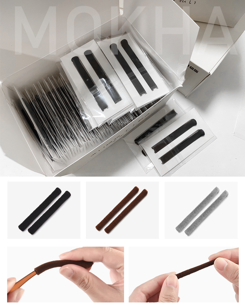 MOKHA ปลอกผ้ายืด สวมขาแว่น ปลอกขาแว่นตา กันลื่น (1คู่) นุ่มสบาย กันเจ็บหู Elastic Ear hook sleeves