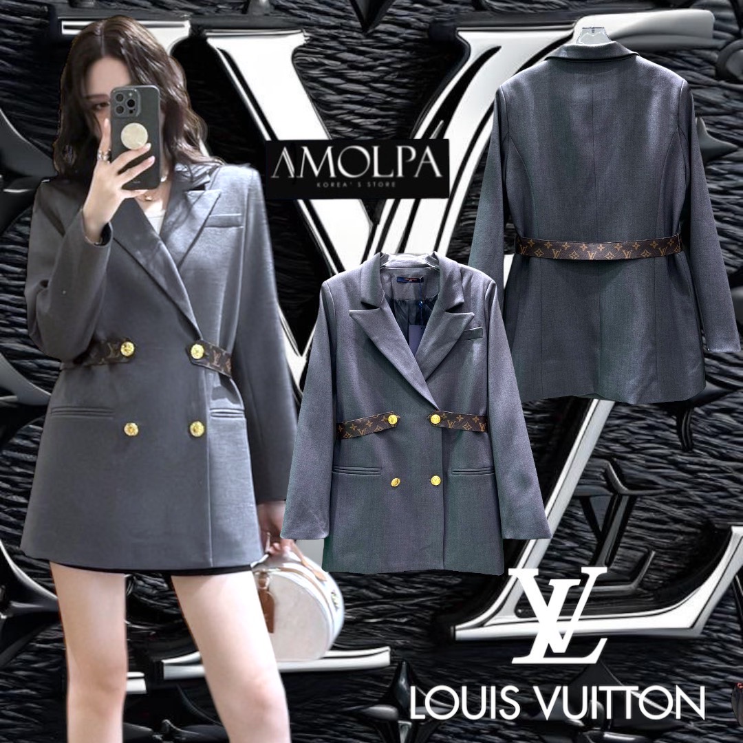 BLAZER LV 2024SS งาน hiend. งานสูท ดูหรูดูแพงงงง จับเนื้อผ้าดีสุดๆ พรีเมียมเกินบรรยายมาก ใส่สบาย : สินค้าคุณภาพ (พร้อมส่ง)