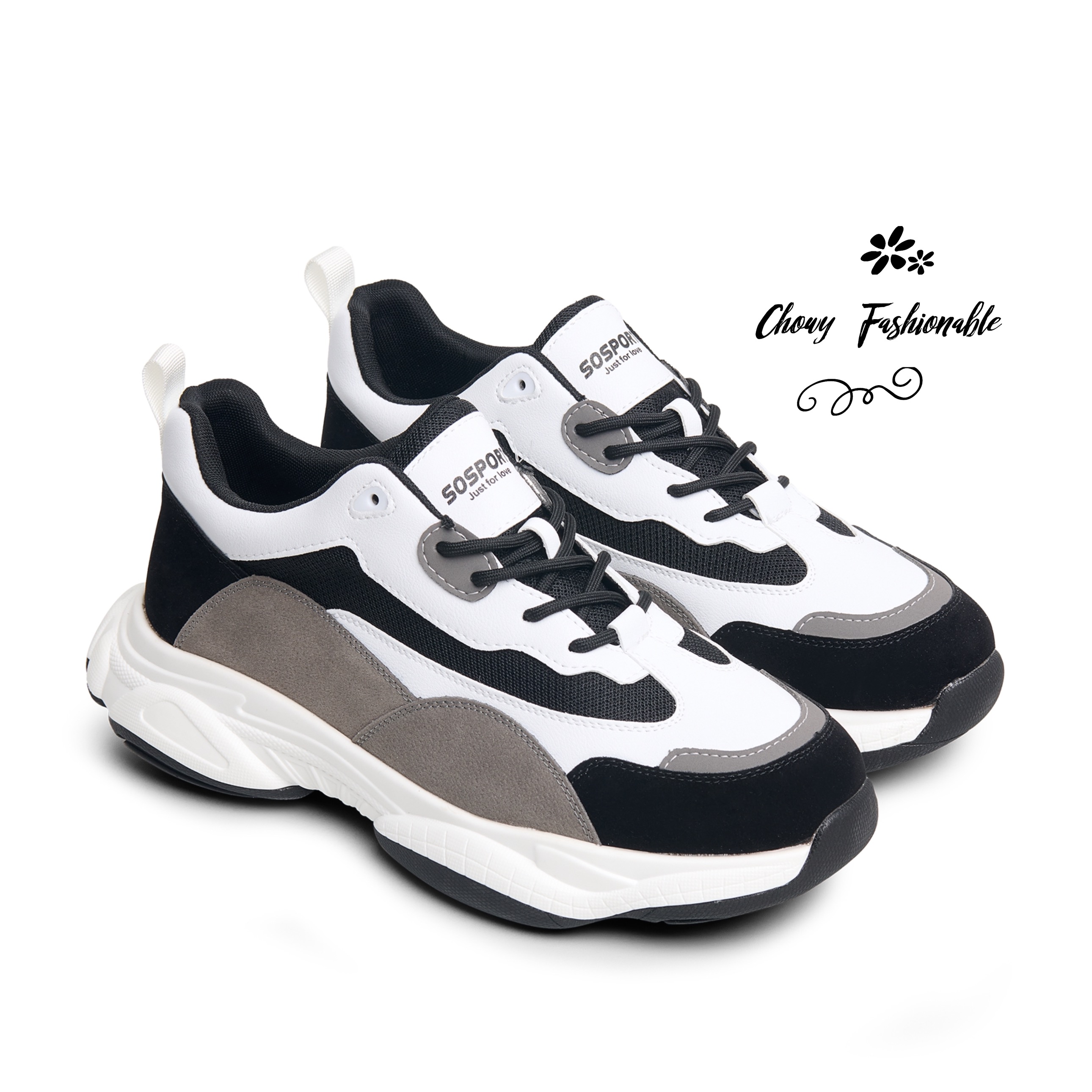 รองเท้าผ้าใบผู้ชายไซส์ใหญ่ 50 51 (13US) Men Fashion Sneaker KR1235