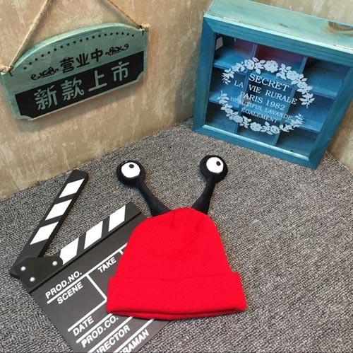 หมวกกันหนาวเด็ก ตาแมลงยื่น น่ารักแสนกวน สำหรับเด็กวัย 1-4 ปี