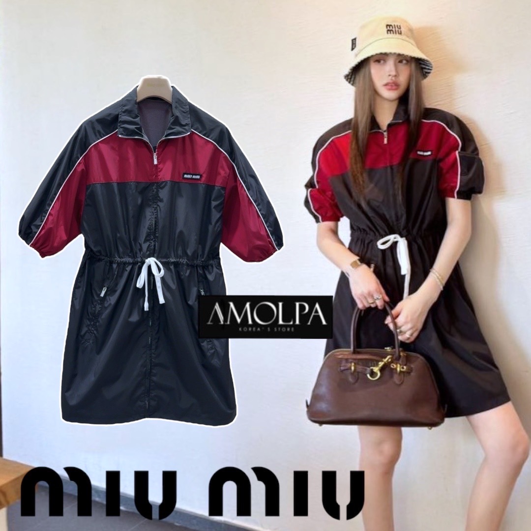 DRESS MIU MIU งานสวยยยเก๋ม๊ากกก หนานุ่มเย็นสบาย ใส่สบาย ใส่ทำงาน ใส่เดินเที่ยว เดินเล่นห้าง เหมาะทุกโอกาส ใส่สบาย : สินค้าคุณภาพ (พร้อมส่ง)